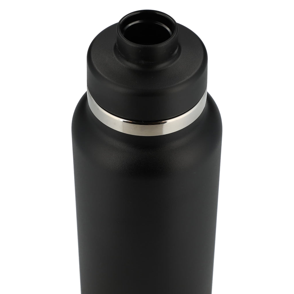 Hydro Flask Wide Mouth Bottle with Flex Chug Cap, 32 oz Full Color - Black - Top 2