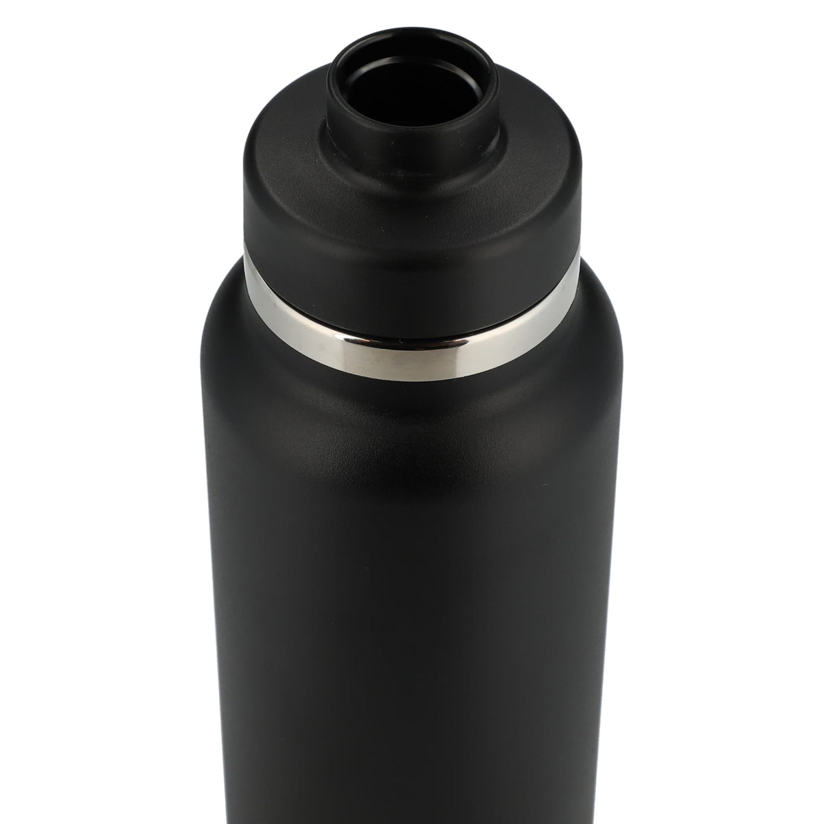 Hydro Flask Wide Mouth Bottle with Flex Chug Cap, 32 oz Full Color - Black - Top 2