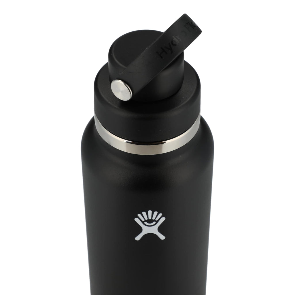 Hydro Flask Wide Mouth Bottle with Flex Chug Cap, 32 oz Full Color - Black - Top 4