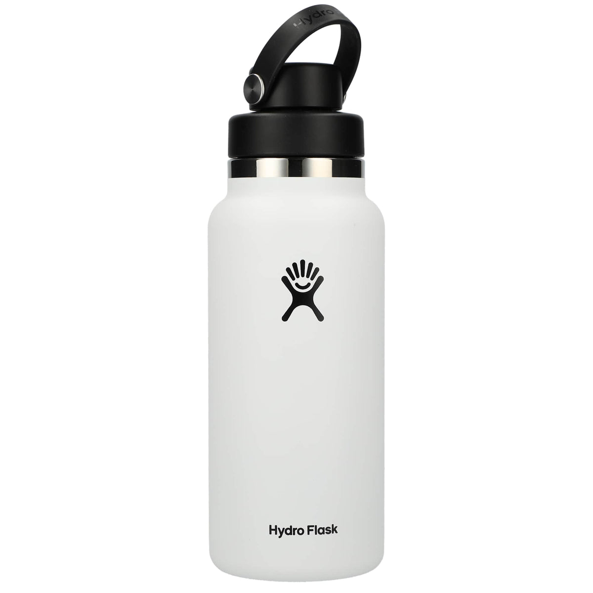 Hydro Flask Wide Mouth Bottle with Flex Chug Cap, 32 oz Full Color - White - Back 2