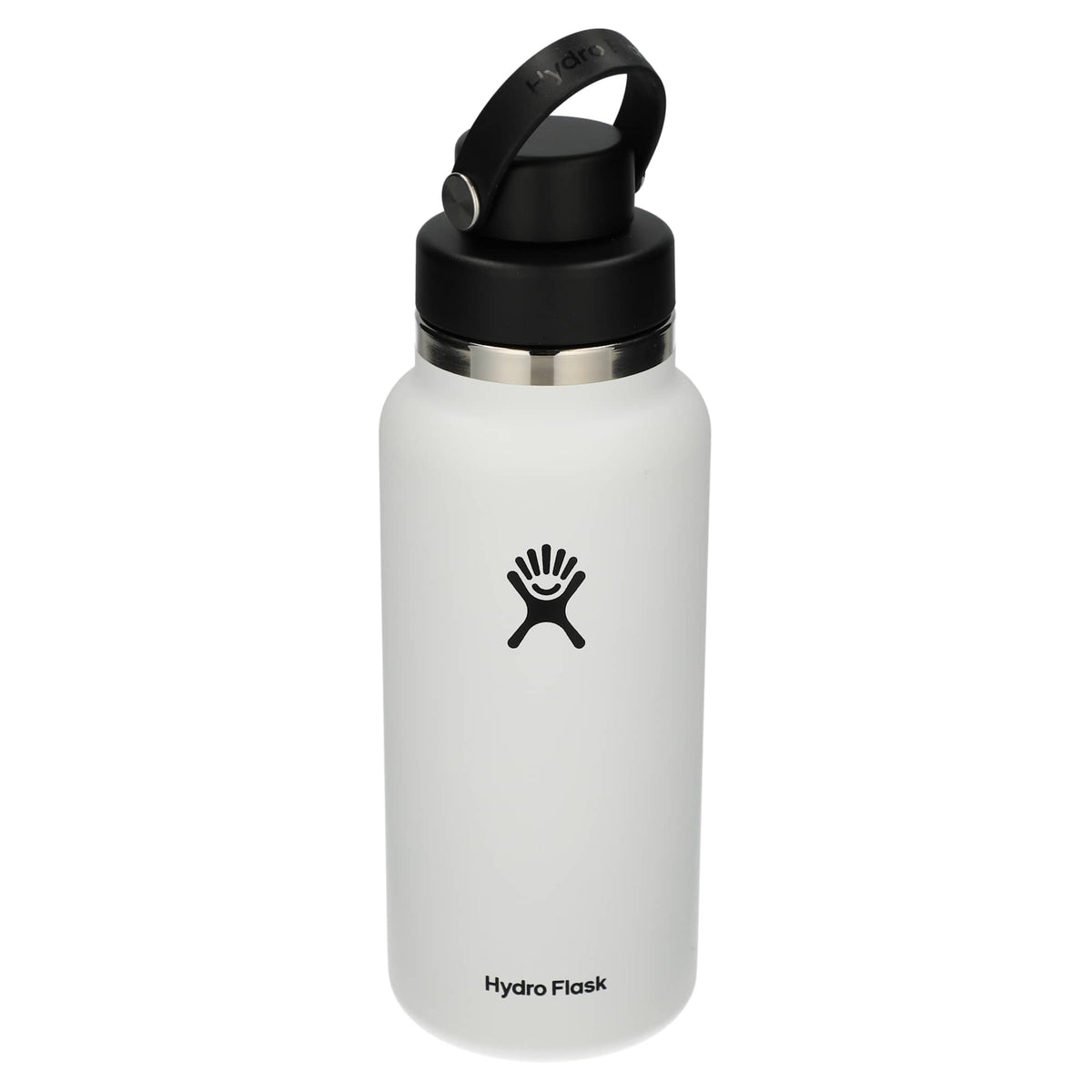 Hydro Flask Wide Mouth Bottle with Flex Chug Cap, 32 oz Full Color - White - Back