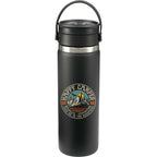 Hydro Flask Wide Mouth Bottle with Flex Sip Lid, 20 oz Full Color - Black - Front 2