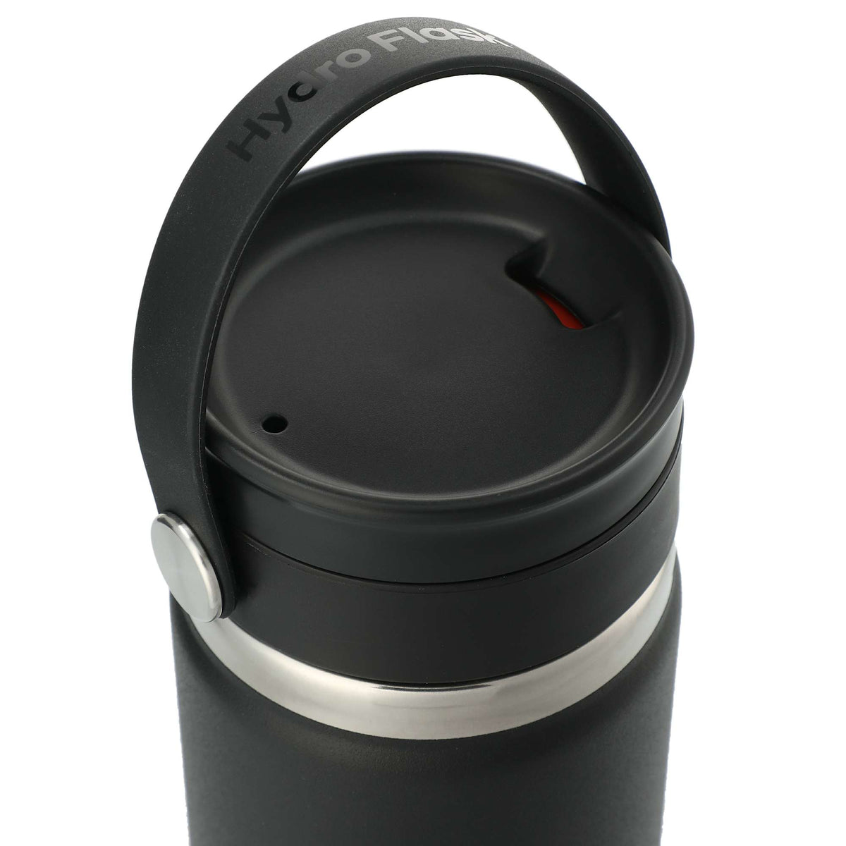 Hydro Flask Wide Mouth Bottle with Flex Sip Lid, 20 oz Full Color - Black - Right Angle 2
