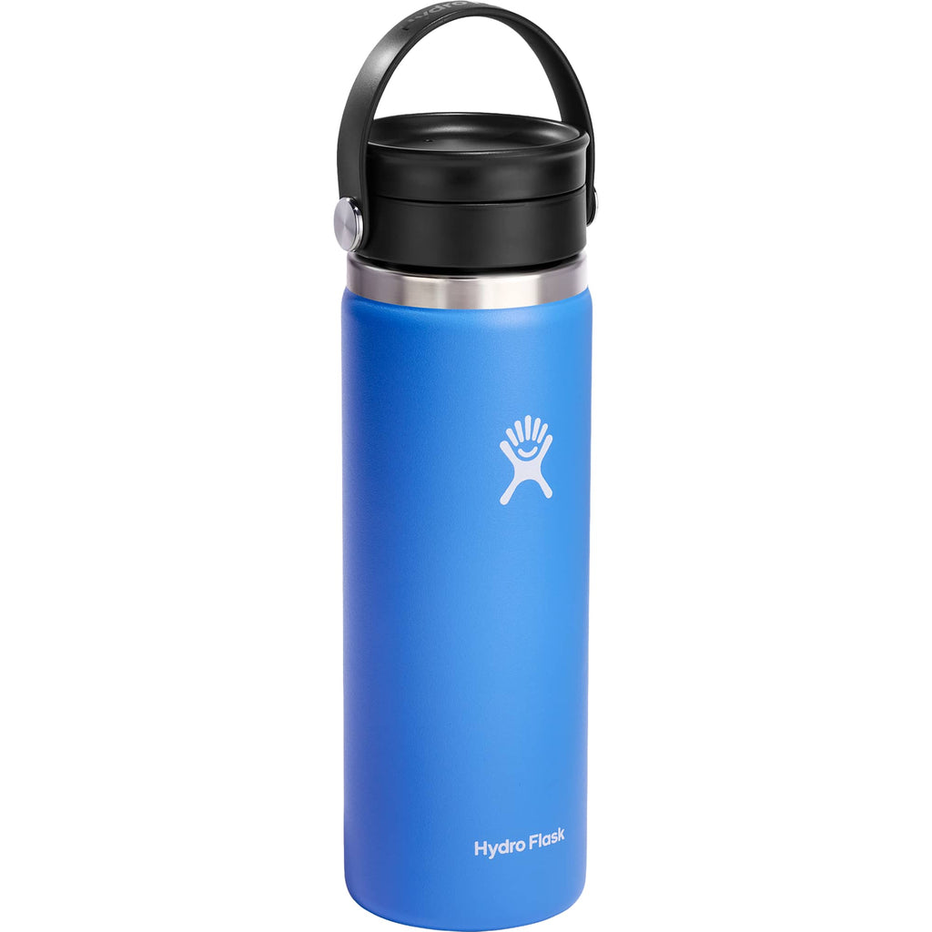 Hydro Flask Wide Mouth Bottle with Flex Sip Lid, 20 oz Full Color - Cascade - Right Angle