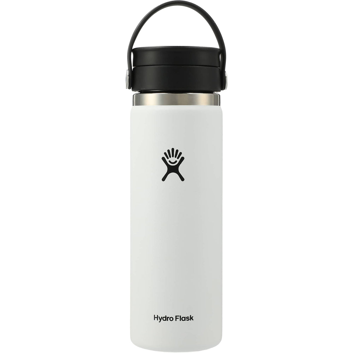 Hydro Flask Wide Mouth Bottle with Flex Sip Lid, 20 oz Full Color - White - Back