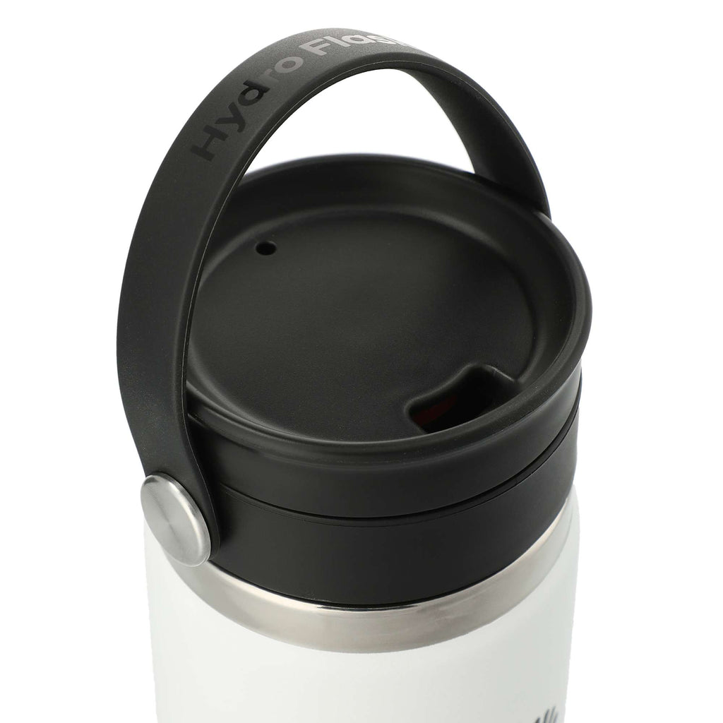 Hydro Flask Wide Mouth Bottle with Flex Sip Lid, 20 oz Full Color - White - Right Angle