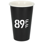 I'm Not a Paper Cup Double-Wall Ceramic Tumbler, 10 oz - Black - Front
