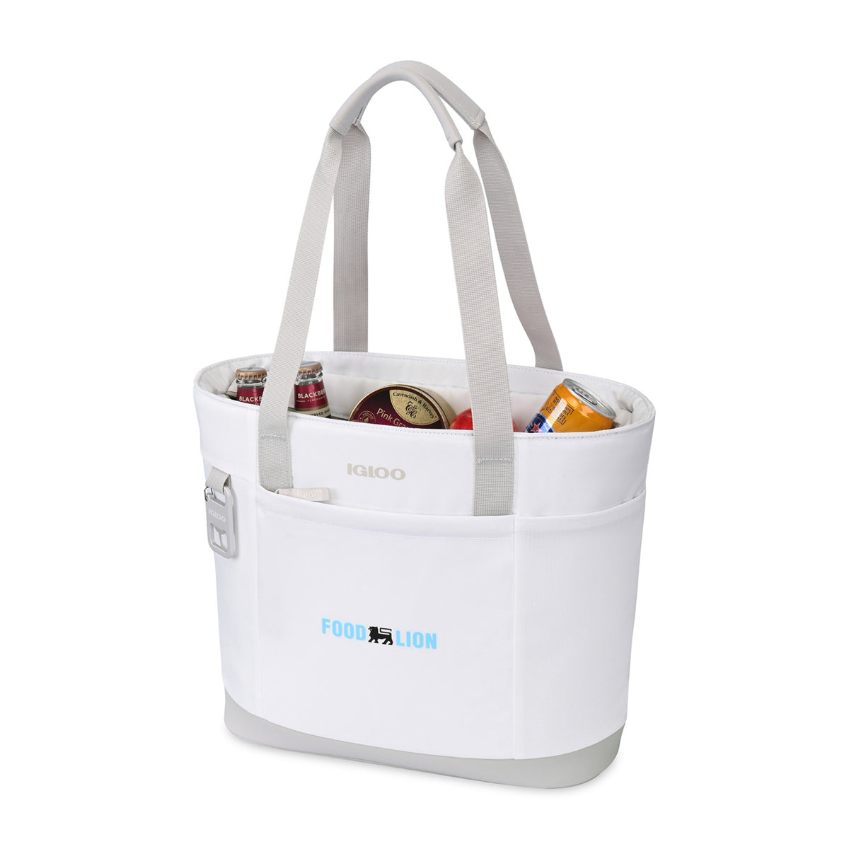 Igloo Day Chiller Recycled Tote Cooler, 20 Cans Embroidery - Cloud White - View 2