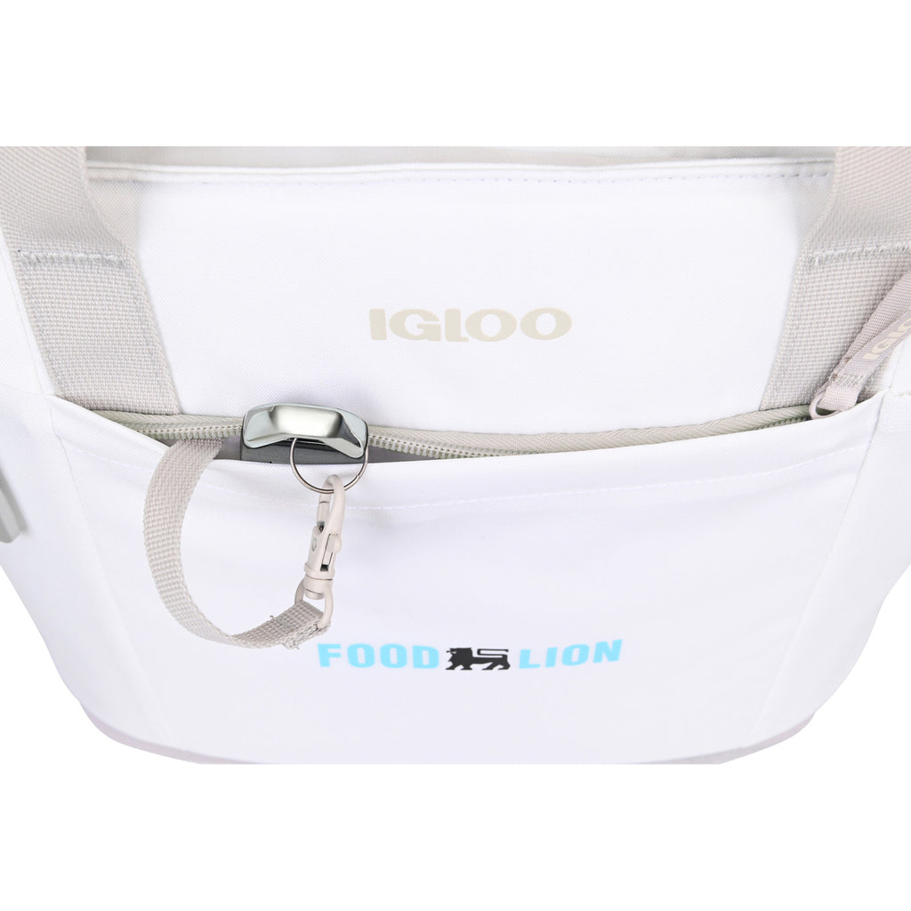 Igloo Day Chiller Recycled Tote Cooler, 20 Cans Embroidery - Cloud White - View 5