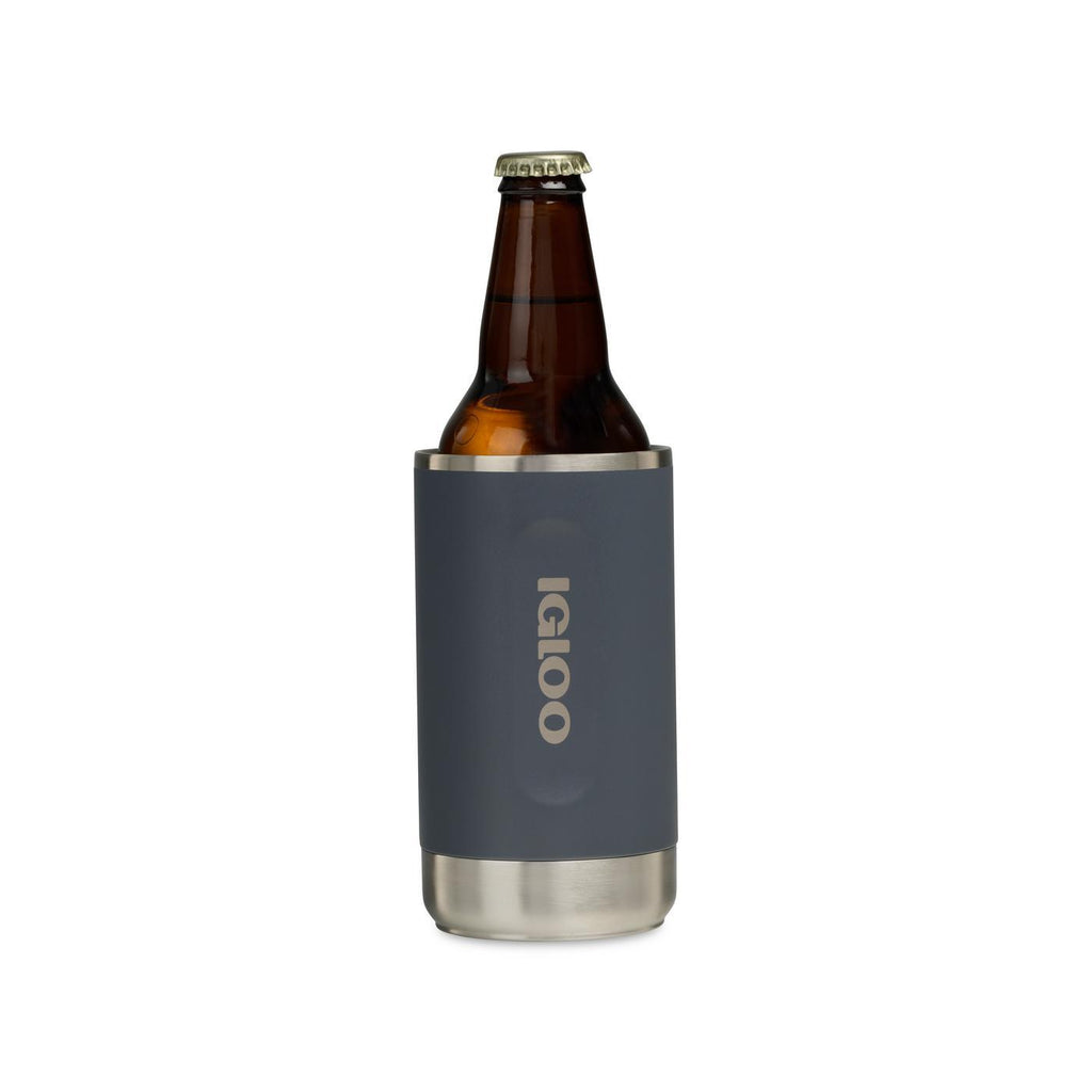 Igloo Recycled Stainless Steel Can Cooler Full Color - Carbonite - View 6