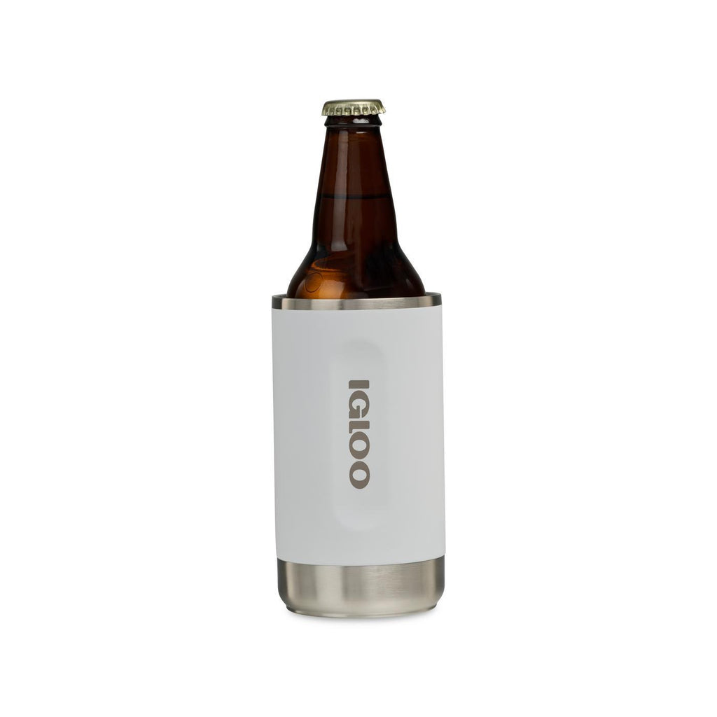 Igloo Recycled Stainless Steel Can Cooler Full Color - White - View 6