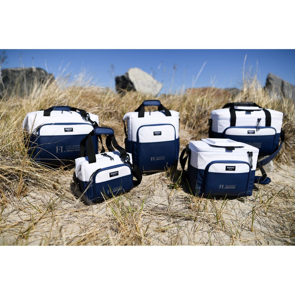 Igloo Seadrift Snap Down Cooler, 12 Cans - Navy-White - View 11
