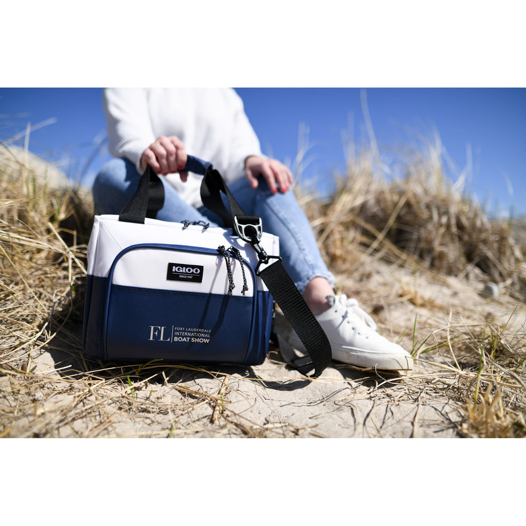 Igloo Seadrift Snap Down Cooler, 12 Cans - Navy-White - View 6