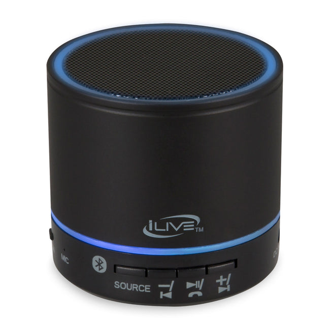 iLive Palm Size Bluetooth Speaker with Lights