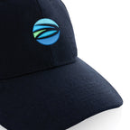 Impact Recycled Cotton Cap, 6 Panel Embroidery - Navy - View 7
