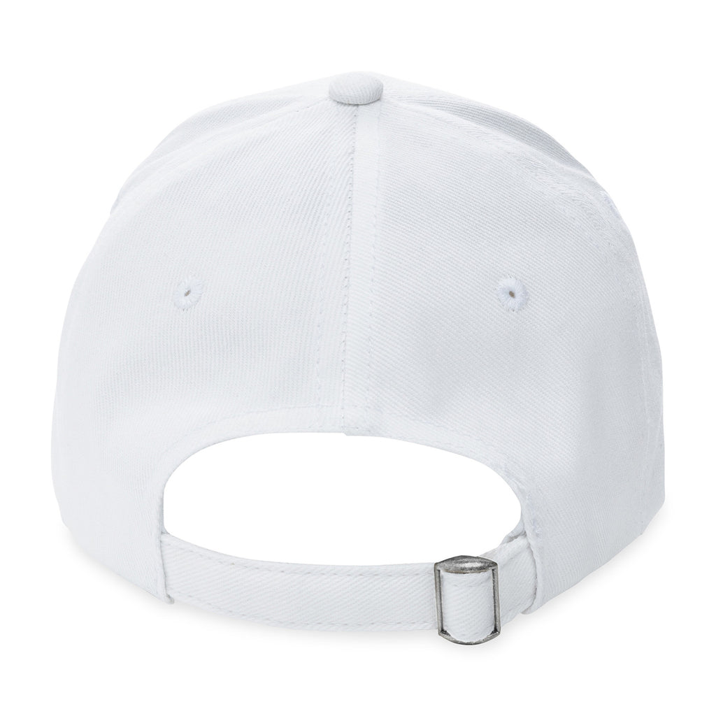 Impact Recycled Cotton Cap, 6 Panel Embroidery - White - View 6