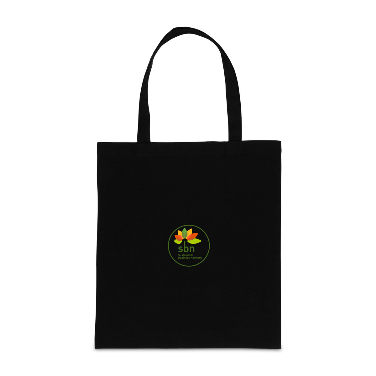 Impact Recycled Cotton Tote with Gusset, 145 gsm Transfer - Black - View 1