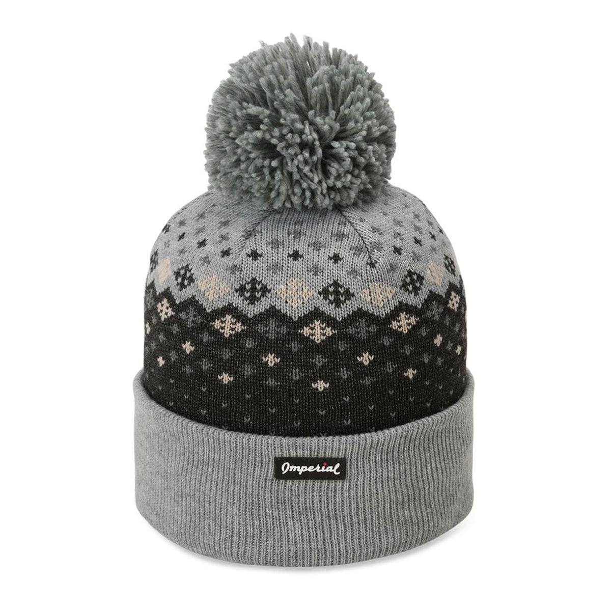 Imperial The Baniff Cuffed Beanie Full Color - Ash - Back