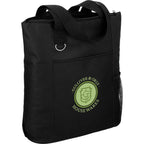 Infinity Convention Tote with Key Ring Embroidery - Black - Right Angle