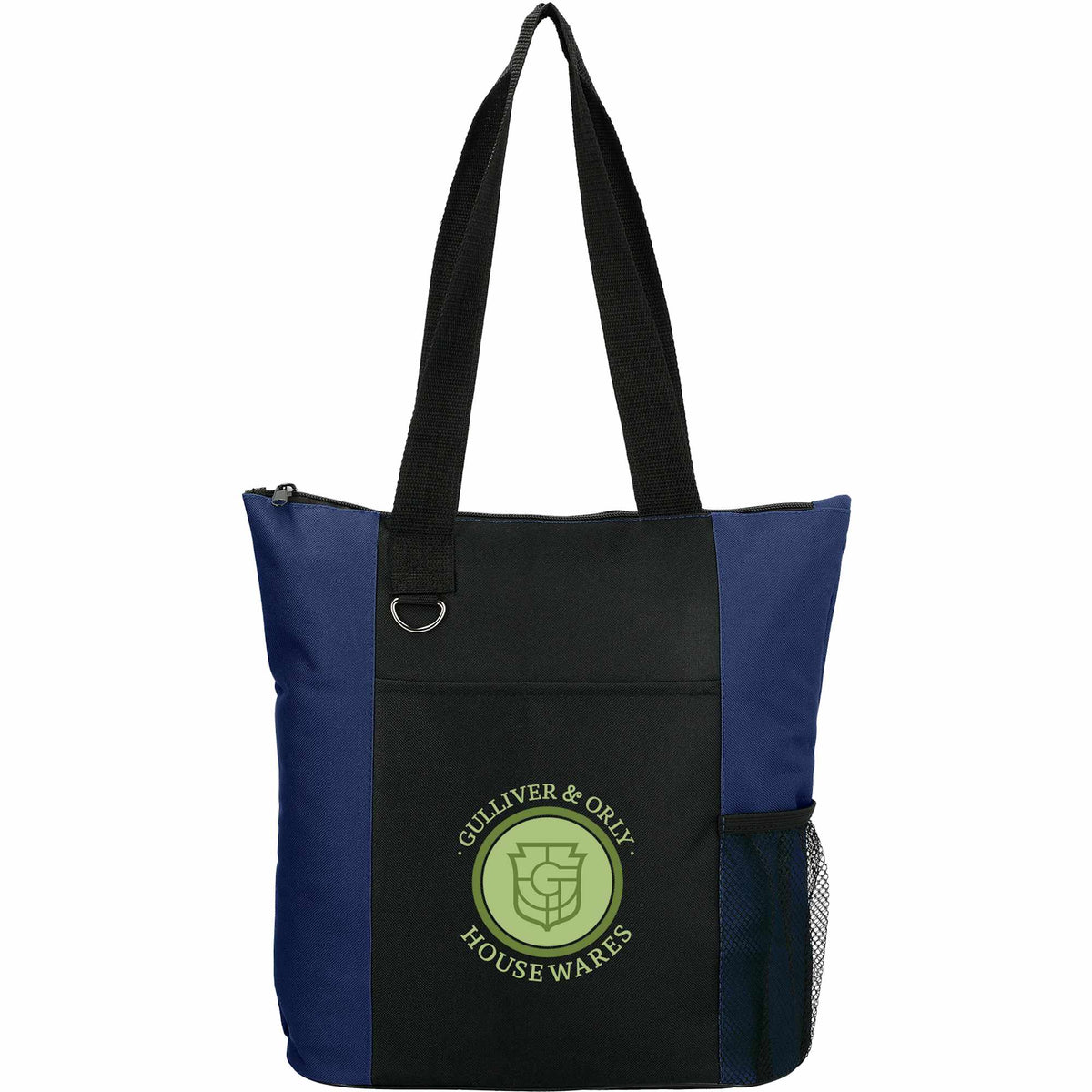 Infinity Convention Tote with Key Ring Embroidery - Navy - Front