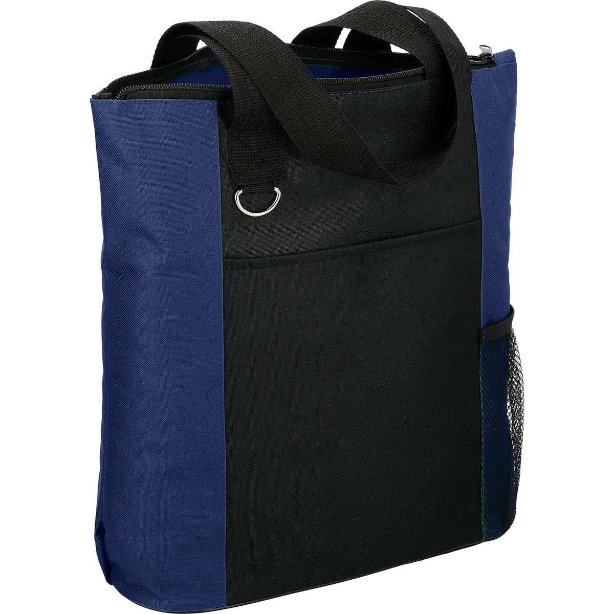 Infinity Convention Tote with Key Ring Embroidery - Navy - Right Angle 2