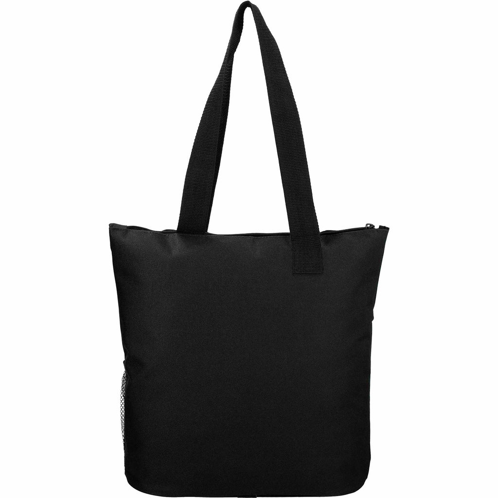Infinity Convention Tote with Key Ring Full Color - Black - Back