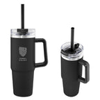 Intrepid Recycled Stainless Steel Tumbler, 30 oz - Black - Laser Engraving