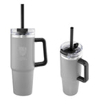 Intrepid Recycled Stainless Steel Tumbler, 30 oz - Gray - Laser Engraving