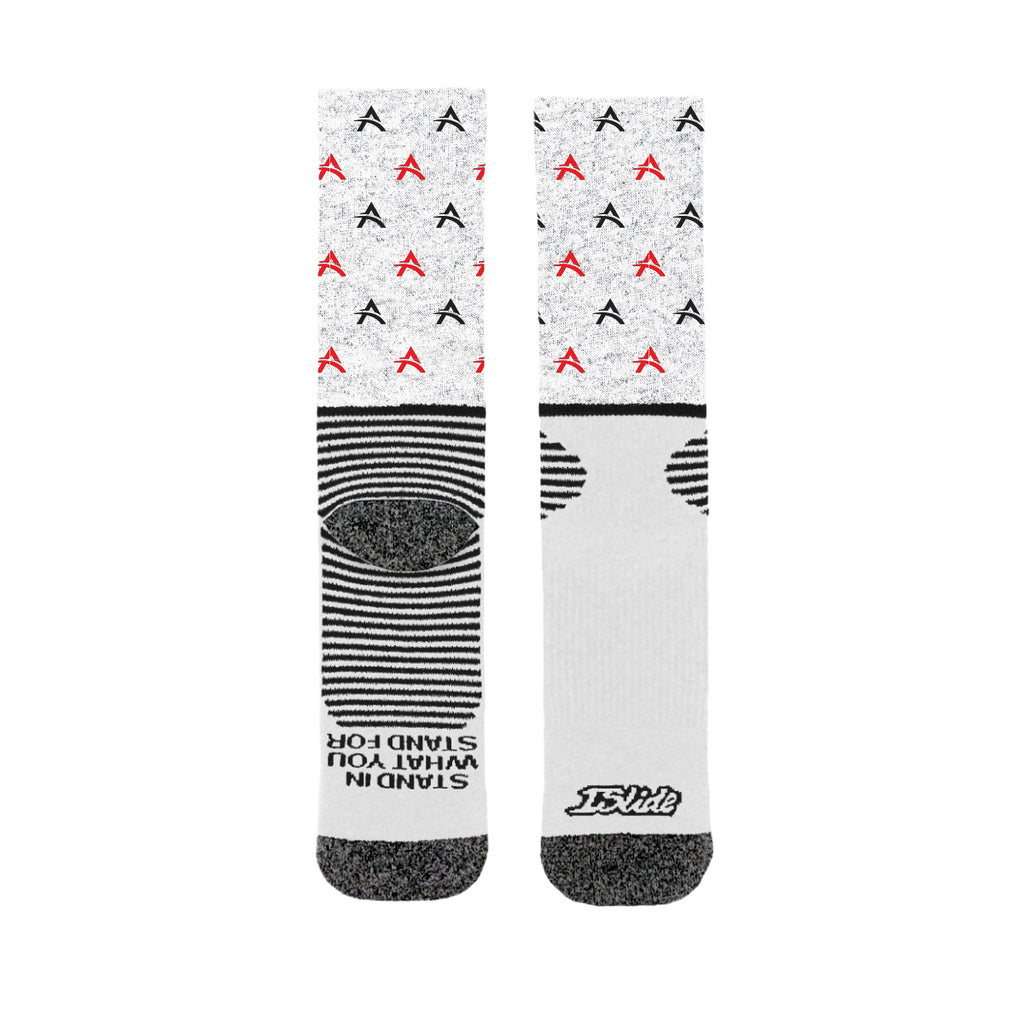 ISlide Socks, Statement - White - Sublimation
