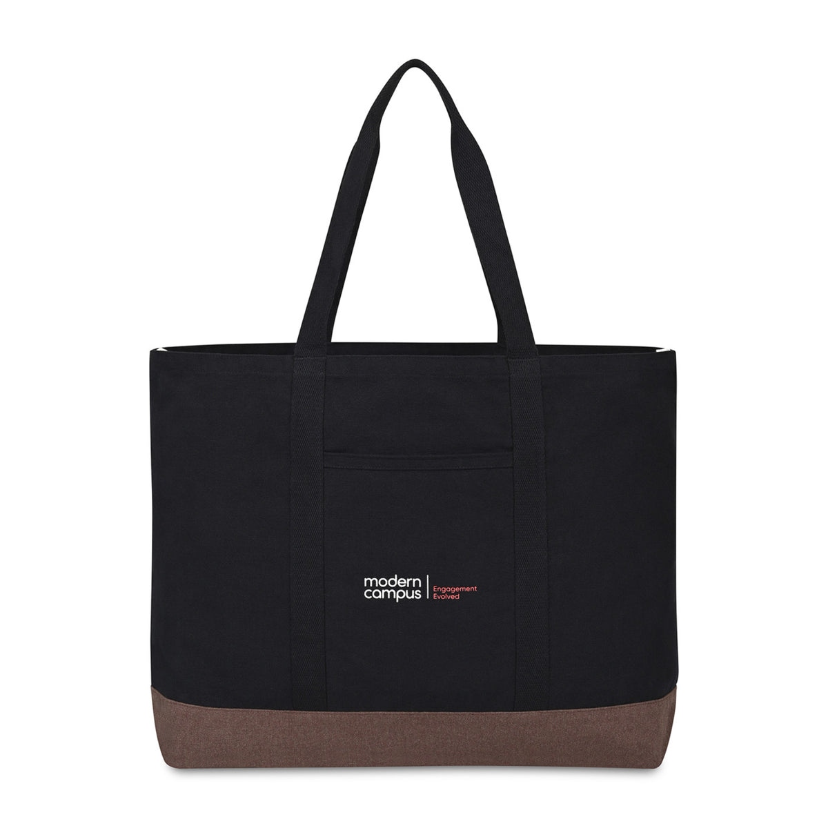 Ivy Large Carry-All Tote in Recycled Cotton Transfer - Black - View 1