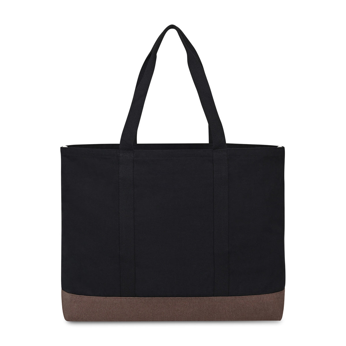 Ivy Large Carry-All Tote in Recycled Cotton Transfer - Black - View 3