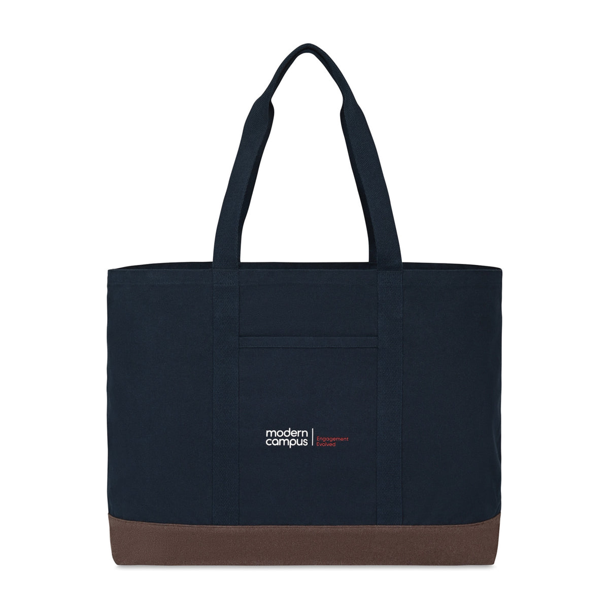 Ivy Large Carry-All Tote in Recycled Cotton Transfer - Navy - View 1