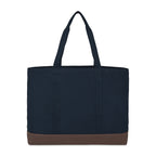 Ivy Large Carry-All Tote in Recycled Cotton Transfer - Navy - View 2