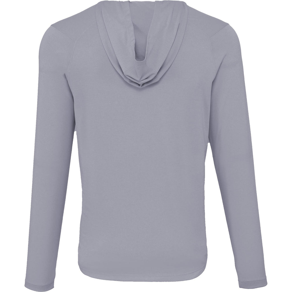 Izu Everything Performance Hoodie for Men Embroidery - Light Grey - Back