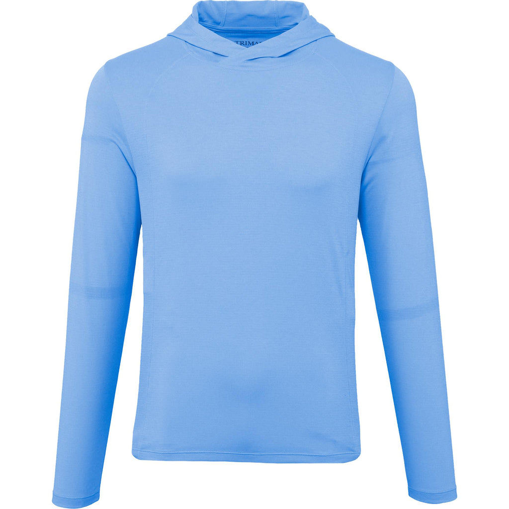 Izu Everything Performance Hoodie for Men Embroidery - Sky - Front