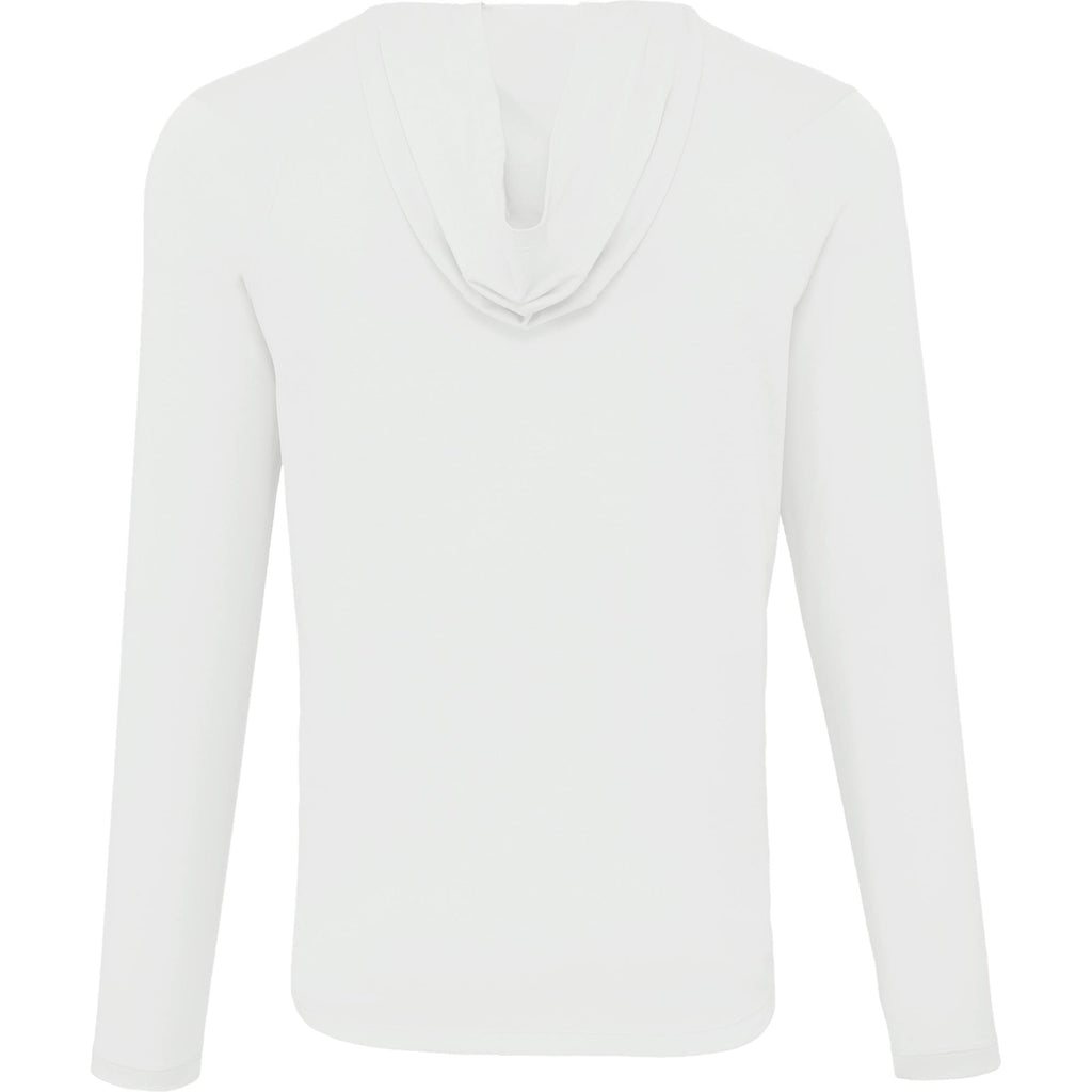 Izu Everything Performance Hoodie for Men Embroidery - White - Back