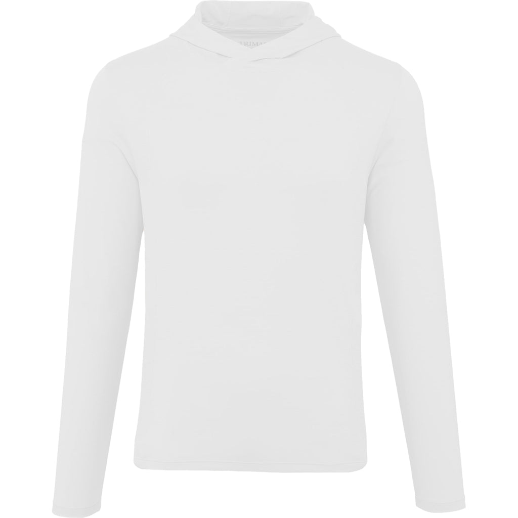 Izu Everything Performance Hoodie for Men Embroidery - White - Front