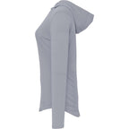 Izu Everything Performance Hoodie for Women Embroidery - Light Grey - Left Side