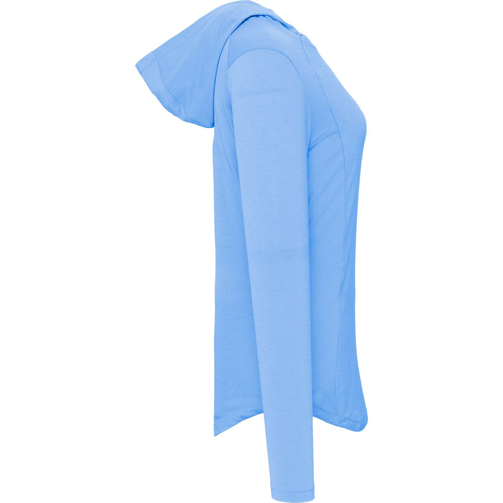 Izu Everything Performance Hoodie for Women Embroidery - Sky - Right Side