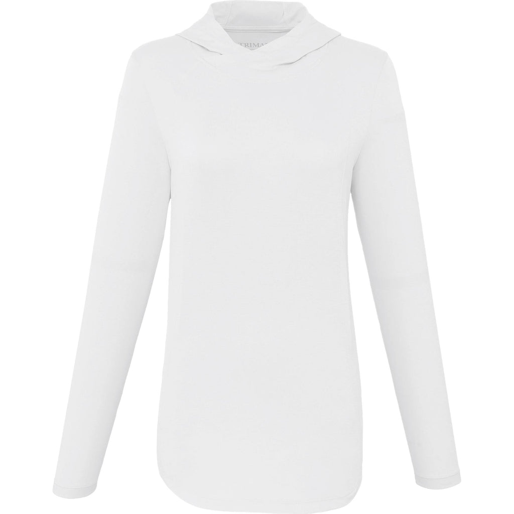 Izu Everything Performance Hoodie for Women Embroidery - White - Front