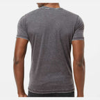J. America Unisex Zen Jersey T-Shirt - Dark Smoke - On Model Back