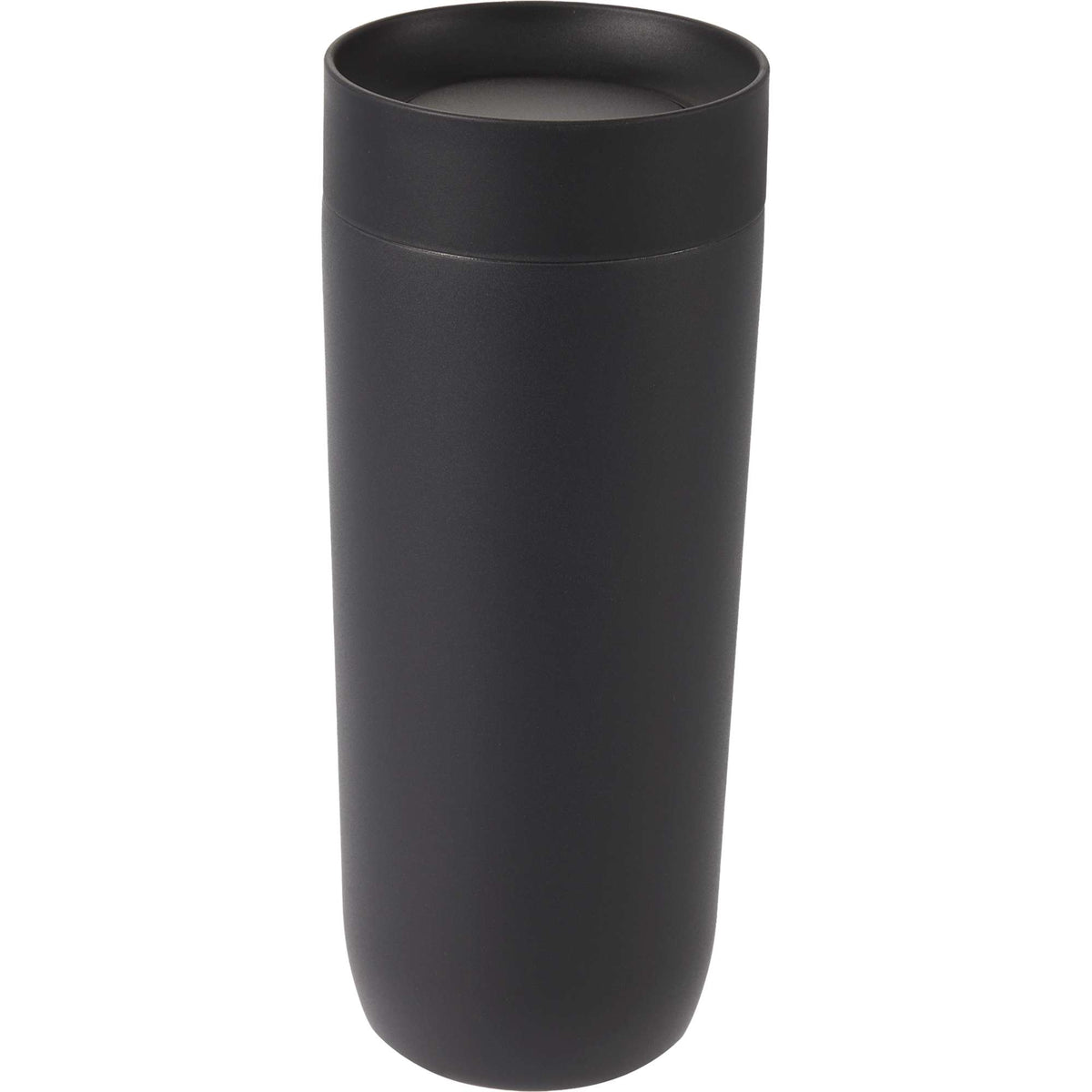 Jared Tumbler with 360 Degree Sip Lid, 16 oz Full Color - Black - Back