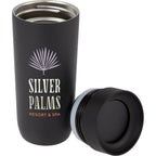 Jared Tumbler with 360 Degree Sip Lid, 16 oz Full Color - Black - Detail