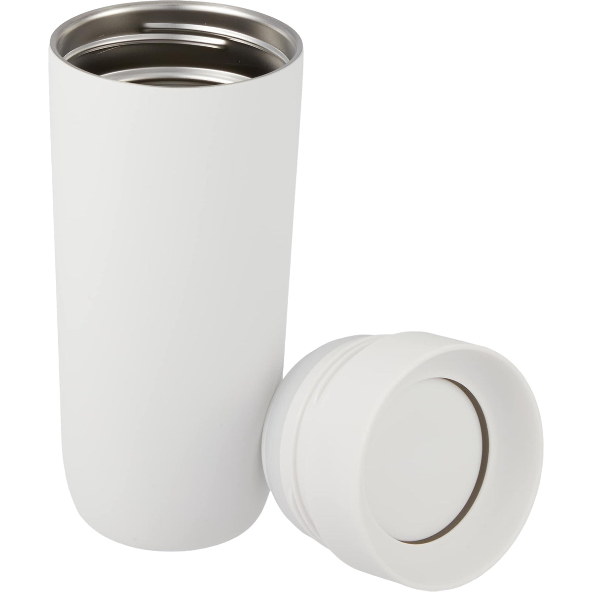 Jared Tumbler with 360 Degree Sip Lid, 16 oz Laser Engraving - White - Detail 2