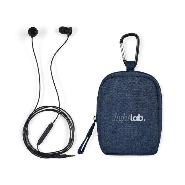 Jetset Wired Travel Earbuds with Mini Pouch Bag Charm Full Color