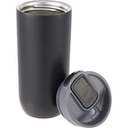 Joshua Recycled Travel Tumbler with Push-Button Lid, 17 oz Full Color - Black - Detail