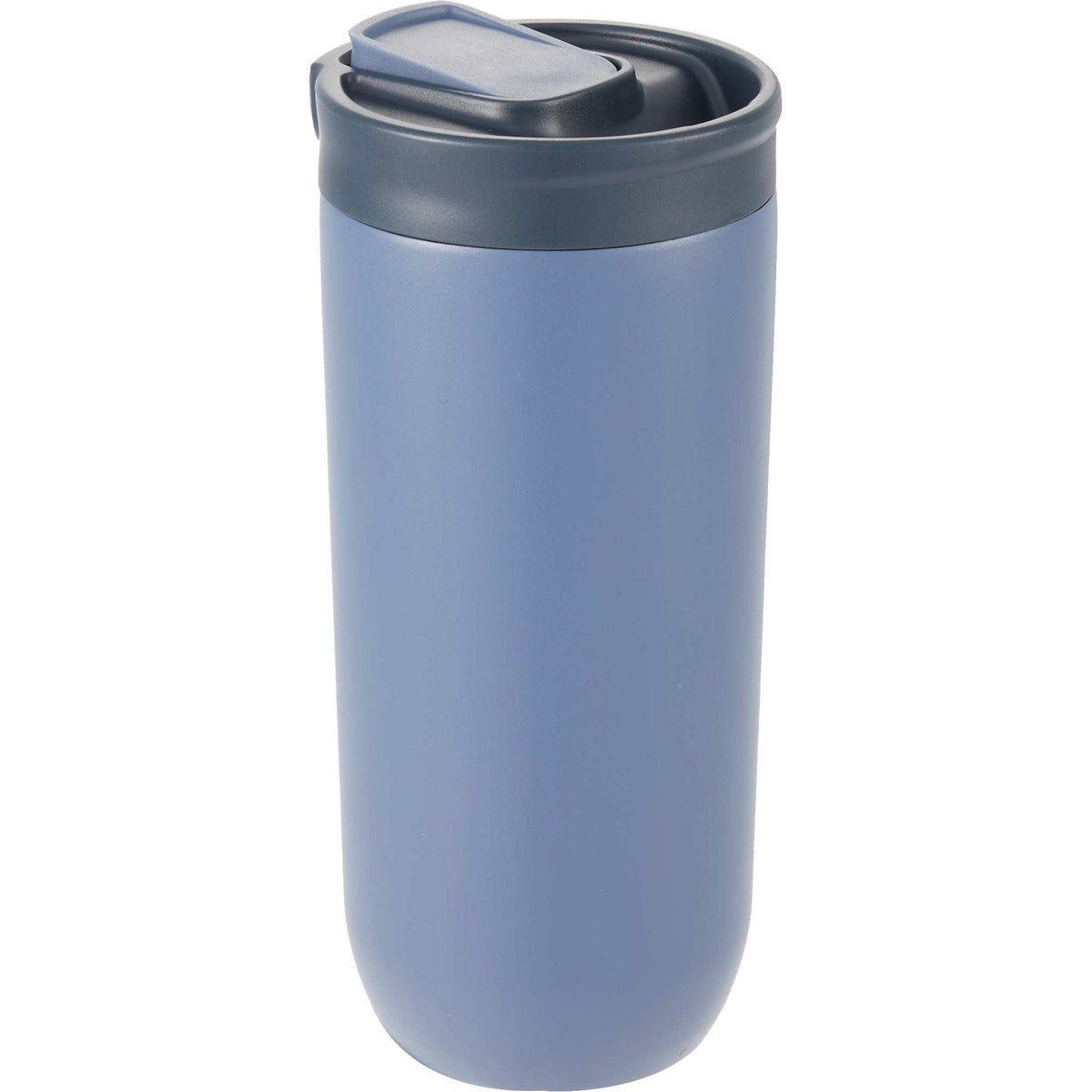 Joshua Recycled Travel Tumbler with Push-Button Lid, 17 oz Full Color - Blue - Right Angle