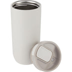 Joshua Recycled Travel Tumbler with Push-Button Lid, 17 oz Full Color - Cream - Detail