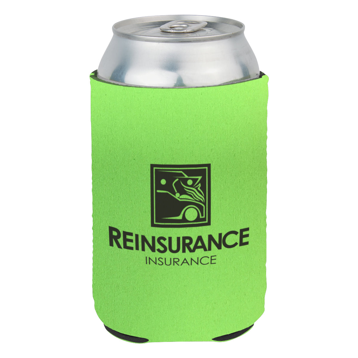 Kan Cooler in Neoprene - Lime Green - Silk Screen
