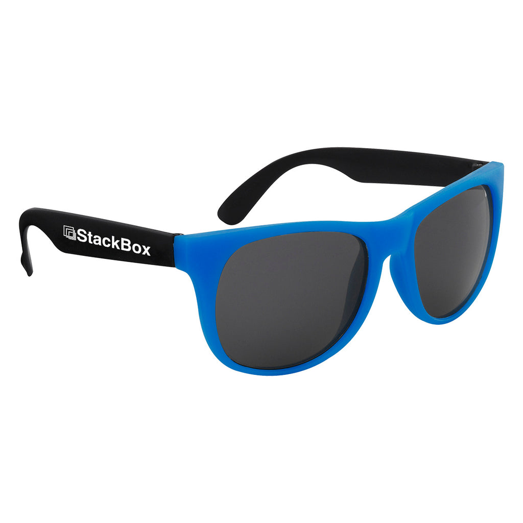 Kapowski Sunglasses, Rubberized - Blue - Silk Screen